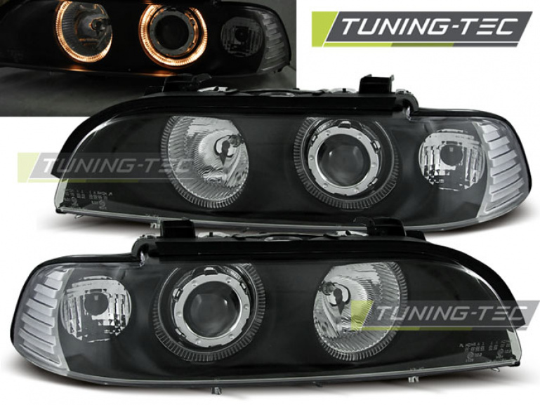 Angel Eyes Scheinwerfer für BMW 5er E39 95-03 schwarz
