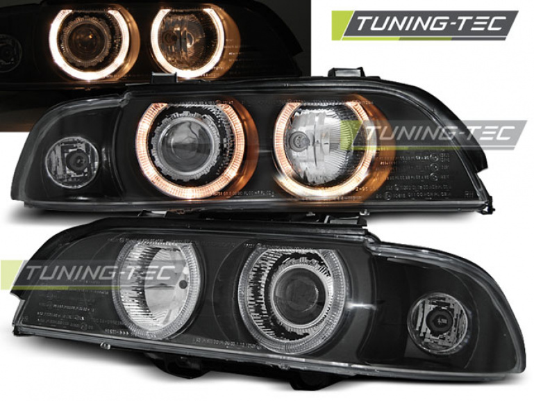 Angel Eyes Scheinwerfer für BMW 5er E39 95-03 schwarz
