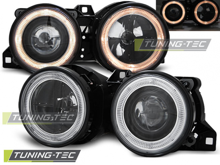 Angel Eyes Scheinwerfer für BMW 3er E30 82-94 schwarz