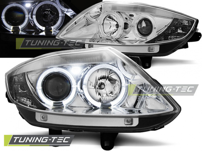 LED Angel Eyes Scheinwerfer für BMW Z4 E85/E86 02-08 chrom