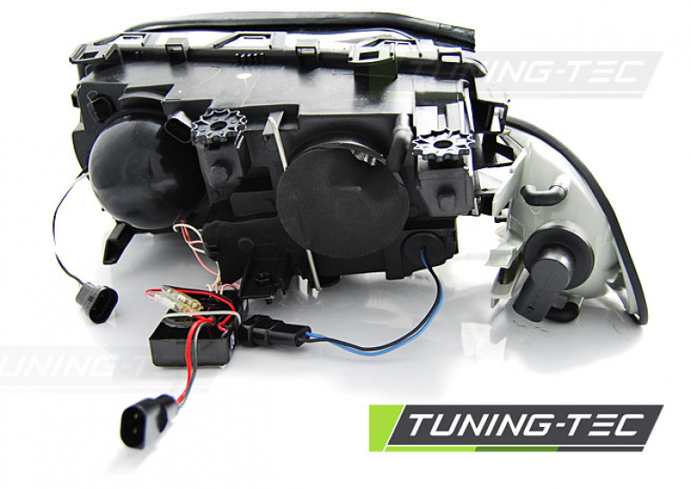 CCFL Angel Eyes Scheinwerfer für BMW 3er E46 Coupe / Cabrio 99-03 chrom Set