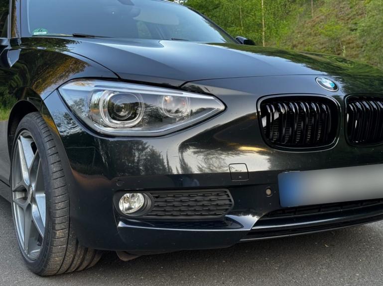 LED Tagfahrlicht Angel Eyes Scheinwerfer für BMW 1er F20/F21 11-14 schwarz