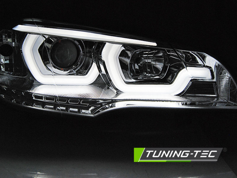 LED Tagfahrlicht Angel Eyes Scheinwerfer für BMW X5 E70 07-10/10-13 chrom