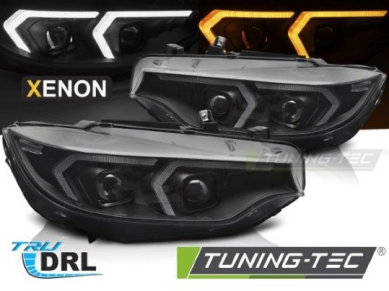 Upgrade Design Xenon LED Tagfahrlicht Scheinwerferset für BMW 4er F32/F33 Coupe/Cabrio  13-17 schwarz