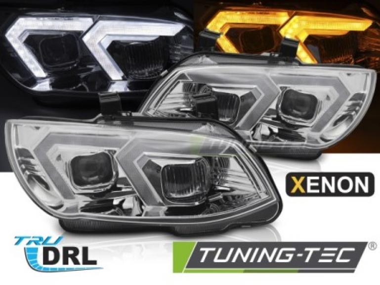 Upgrade Design Xenon LED Tagfahrlicht Scheinwerferset für BMW 3er Coupe/Cabrio E92/E93 LCI 10-13 chrom