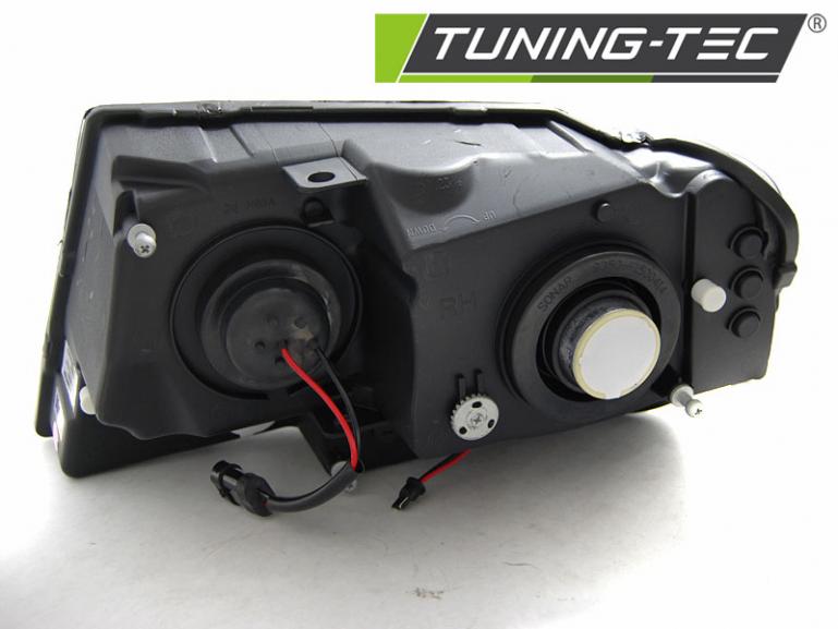 LED Tagfahrlicht Design Scheinwerfer für Jeep Grand Cherokee 99-05 schwarz LTI
