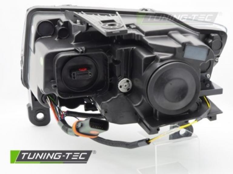 Xenon-LED Tagfahrlicht Design Scheinwerfer Set für Jeep Grand Cherokee WK2 16-21 chrom mit Willkommensfunktion