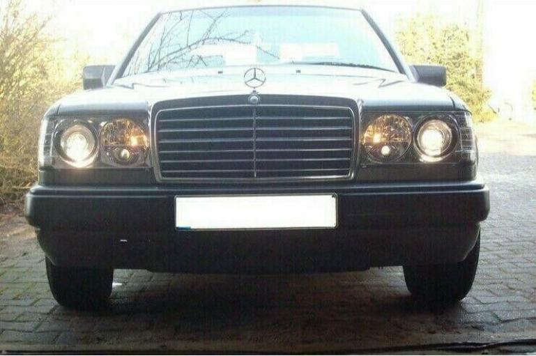 Upgrade Klarglas Scheinwerfer für Mercedes Benz E-Klasse W124 85-93 chrom