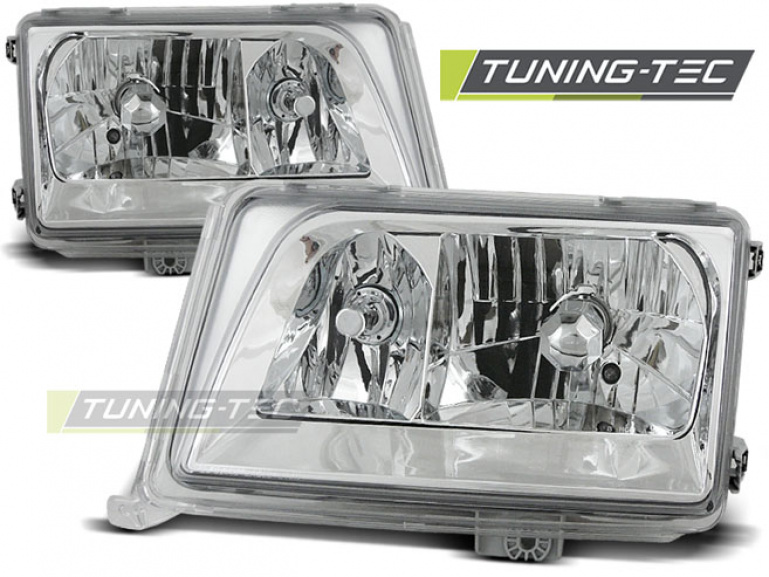 Upgrade Klarglas Scheinwerfer für Mercedes Benz E-Klasse W124 93-95 chrom