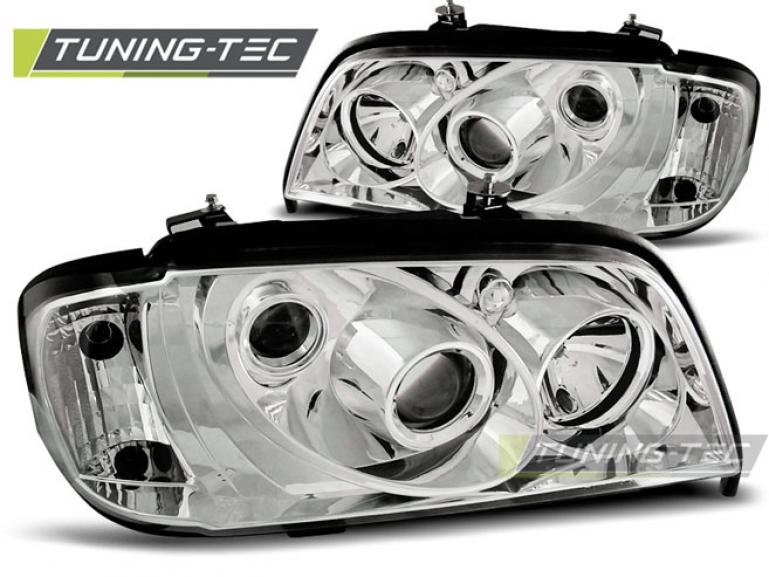 Upgrade Klarglas Scheinwerfer für Mercedes Benz C-Klasse W202 93-00 chrom