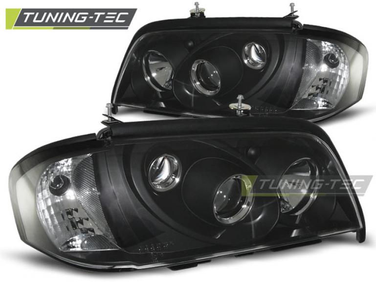Upgrade Klarglas Scheinwerfer für Mercedes Benz C-Klasse W202 93-00 schwarz