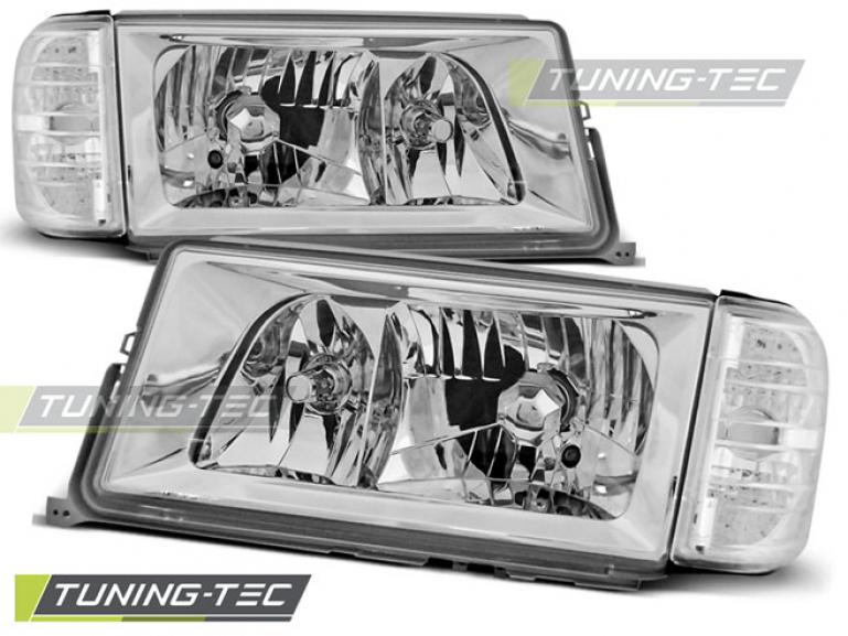 Upgrade Klarglas Scheinwerfer für Mercedes Benz 190 W201 82-93 chrom