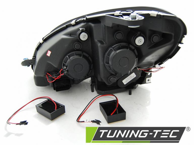LED Tagfahrlicht Design Scheinwerfer für Mercedes Benz C-Klasse W204 07-10 chrom LTI