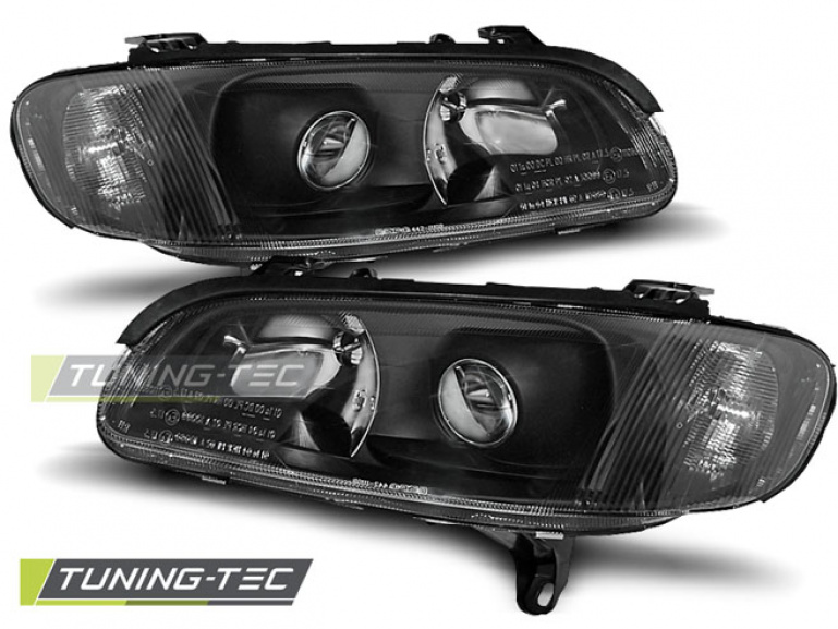 Upgrade Klarglas Scheinwerfer für Opel Omega B 94-99 schwarz