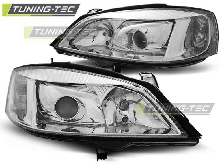 Xenon Design Scheinwerfer für Opel Astra G 98-04 chrom