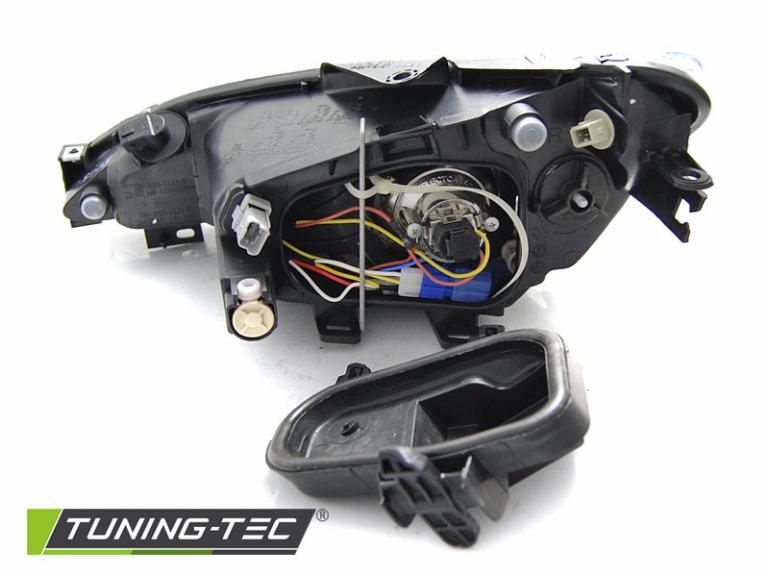 LED Angel Eyes Scheinwerfer für Peugeot 206 02-14 chrom mit LED Blinker