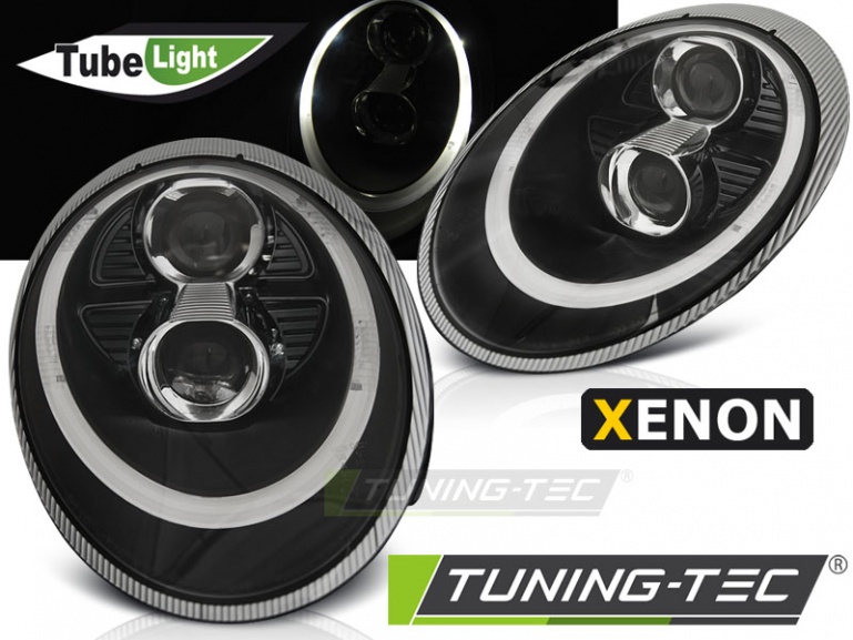 Xenon LED Tagfahrlicht Design Scheinwerfer für Porsche 911 997 04-09 schwarz