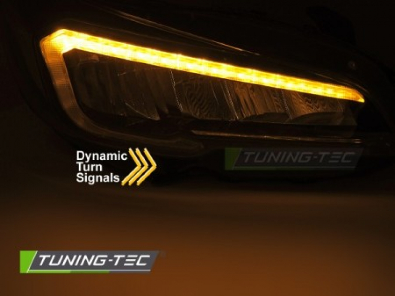 VOLL LED Tagfahrlicht Scheinwerfer Set für Subaru WRX 08-14 schwarz mit dyn. Blinker und Willkommensfunktion
