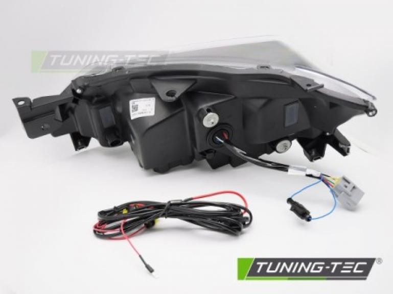 VOLL LED Tagfahrlicht Scheinwerfer Set für Subaru WRX 08-14 schwarz mit dyn. Blinker und Willkommensfunktion
