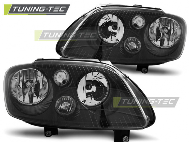 Upgrade Design Scheinwerfer für VW Caddy 2K und Touran 1T 03-06 schwarz