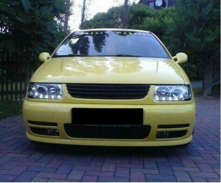 LED Tagfahrlicht Design Scheinwerfer für VW Polo 6N 94-99 chrom