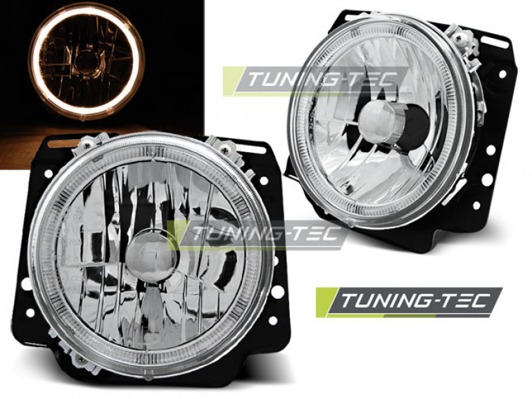 Upgrade Design Angel Eyes Scheinwerfer für VW Golf II (2) 83-91 chrom