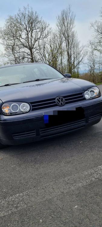 CCFL Angel Eyes Scheinwerfer für VW Golf 4 97-03 schwarz