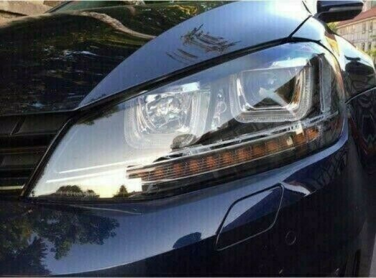 LED Tagfahrlicht Scheinwerfer für VW Golf 7 12-17 chrom / chrom mit dynamischem LED Blinker