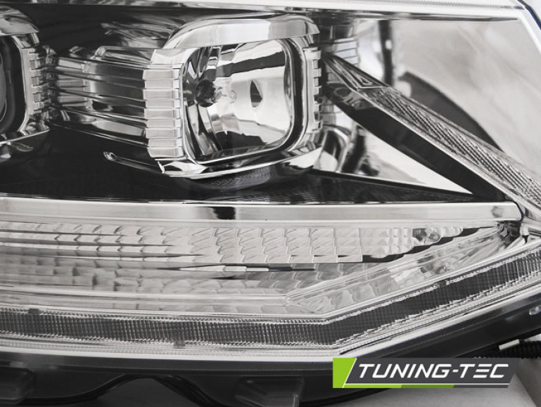 LED Tagfahrlicht Scheinwerfer für VW T6 15-19 chrom