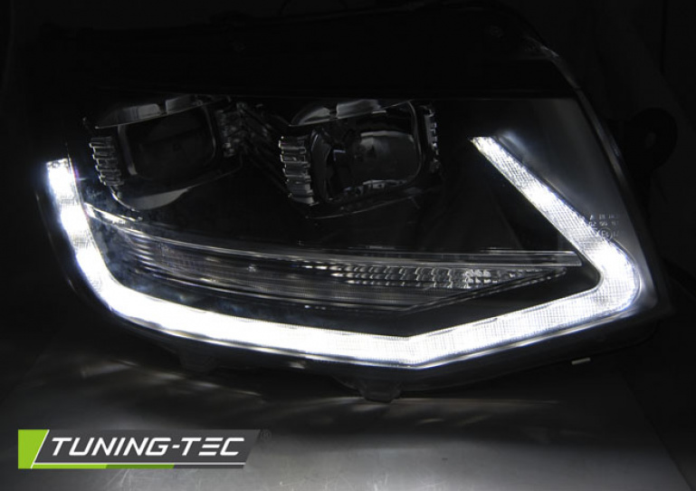 LED Tagfahrlicht Scheinwerfer für VW T6 15-19 schwarz