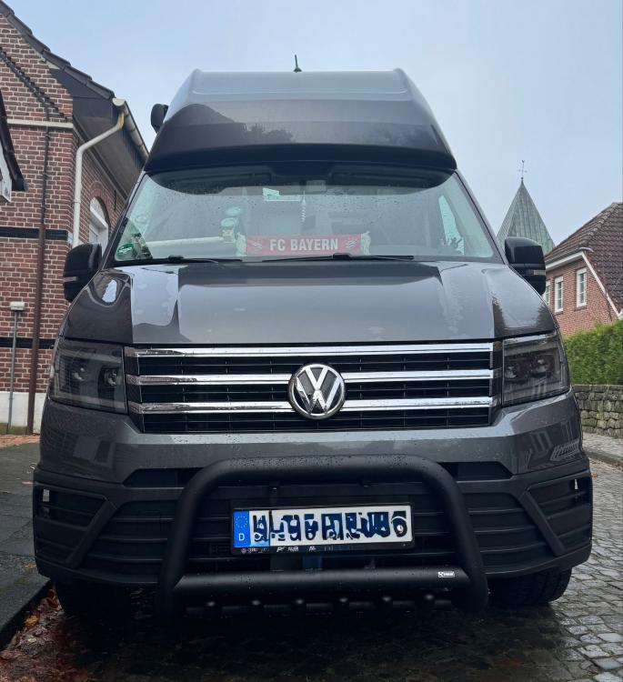 VOLL LED Tagfahrlicht Scheinwerfer für VW Crafter II / MAN TGE 2017+ / schwarz dynamisch