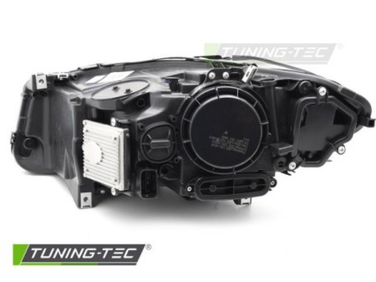 Preview: VOLL LED Angel Eyes Scheinwerfer Set für BMW 5er F10/F11 10-13 schwarz