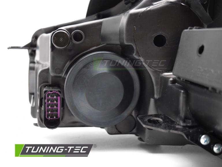 LED Tagfahrlicht Scheinwerfer für VW Golf 7 chrom-schwarz mit dynamischem LED Blinker 08-12