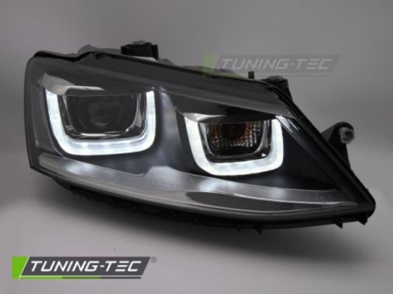 Preview: LED Upgrade Design Tagfahrlicht Scheinwerfer Set für VW Jetta 6 (VI) 11-18 schwarz
