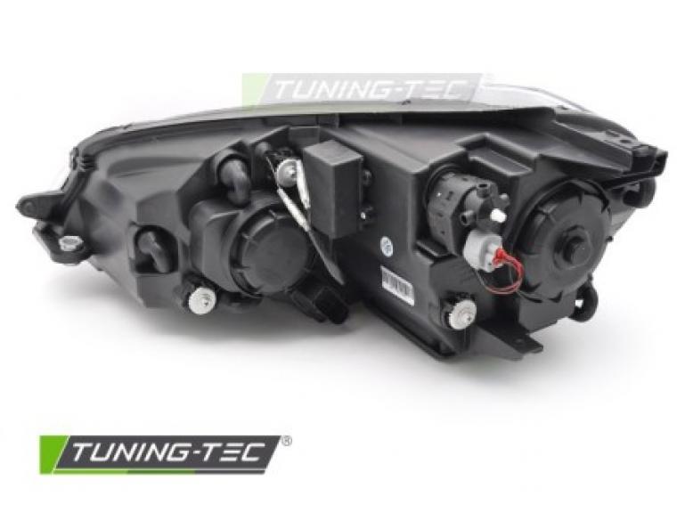 Voll-LED Upgrade Design Tagfahrlicht Scheinwerfer Set passend für VW Golf 7 12-17 schwarz / chrom mit dynamischem LED Blinker