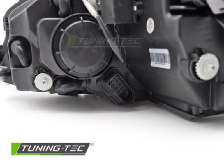 Voll-LED Upgrade Design Tagfahrlicht Scheinwerfer Set passend für VW Golf 7 12-17 schwarz / chrom mit dynamischem LED Blinker
