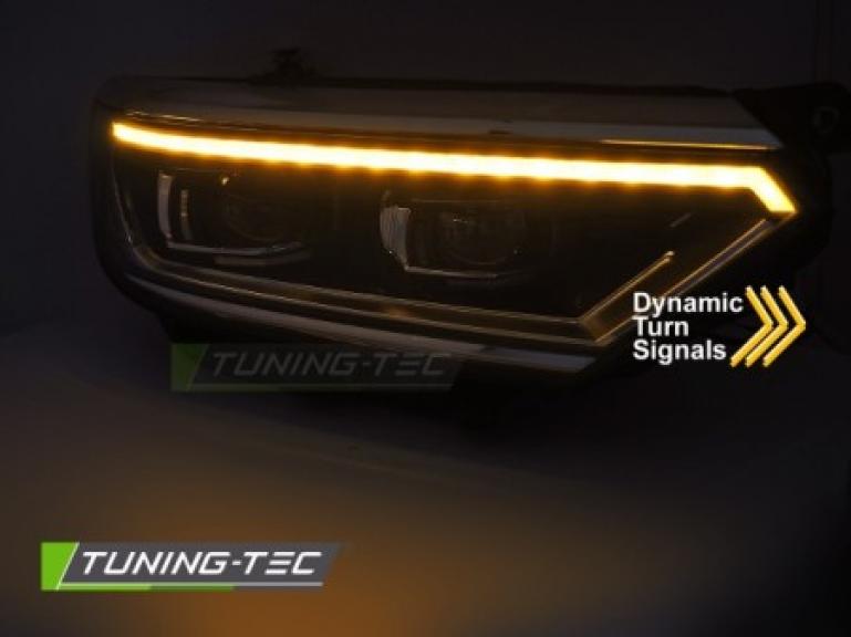 Preview: VOLL LED Upgrade Design Scheinwerfer Set passend für VW Passat B8 14-19 schwarz/chrom mit dyn. Blinker