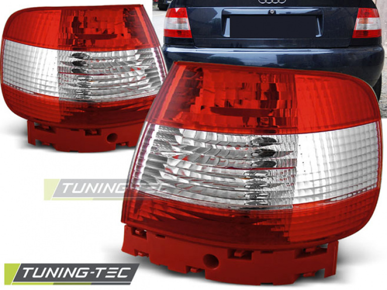 Upgrade Design Rückleuchten für Audi A4 B5 Limousine 94-00 rot/weiß