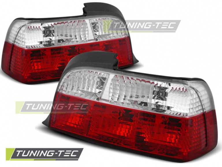 Upgrade Design Rückleuchten für BMW 3er E36 Coupe/Cabrio 90-99 rot/weiß