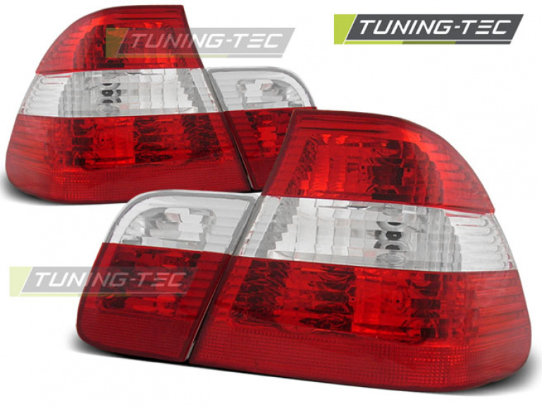 Upgrade Design Rückleuchten für BMW 3er E46 Limousine Facelift 01-05 rot/weiß