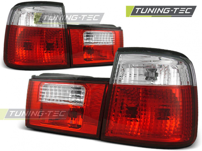 Upgrade Design Rückleuchten für BMW 5er E34 88-95 rot/klar