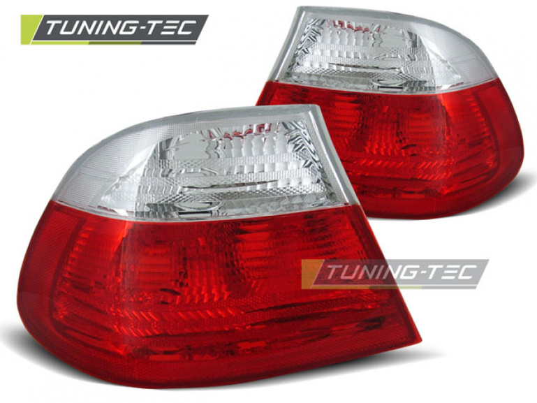 Upgrade Design Rückleuchten für BMW 3er E46 Coupe 99-03 rot/weiß