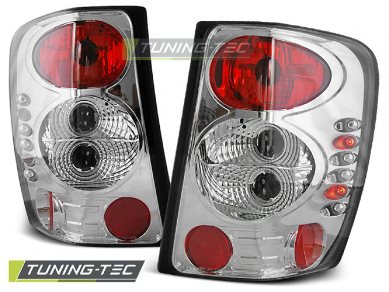 Upgrade Design Rückleuchten für Chrysler Jeep Grand Cherokee (WJ) 99-05 chrom