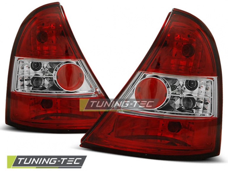 Upgrade Design Rückleuchten Renault Clio 2 98-01 rot/klar