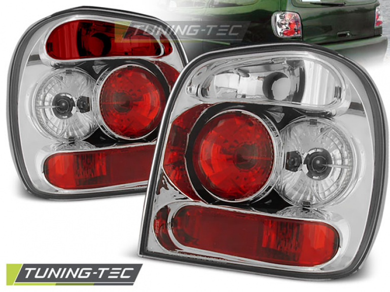 Upgrade Design Rückleuchten für VW Polo 6N 94-99 chrom
