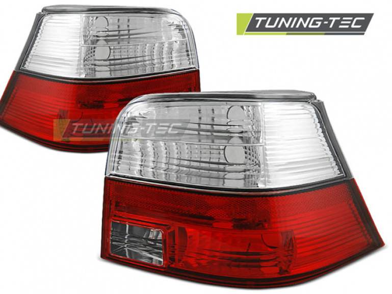 Upgrade Design Rückleuchten für VW Golf 4 (IV) 97-03 rot/weiß