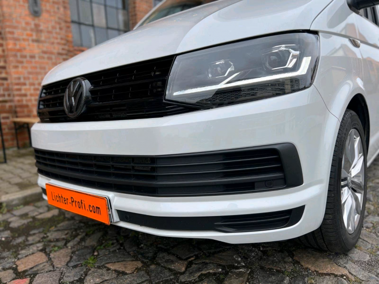 Preview: Voll-LED-Tagfahrlicht-Scheinwerfer-Set ohne Welcome Funktion + Voll-LED-Lightbar-Design-Rückleuchten-Set + dynamischem LED-Blinker passend für VW T6 15-19 (Heckklappe/LED)