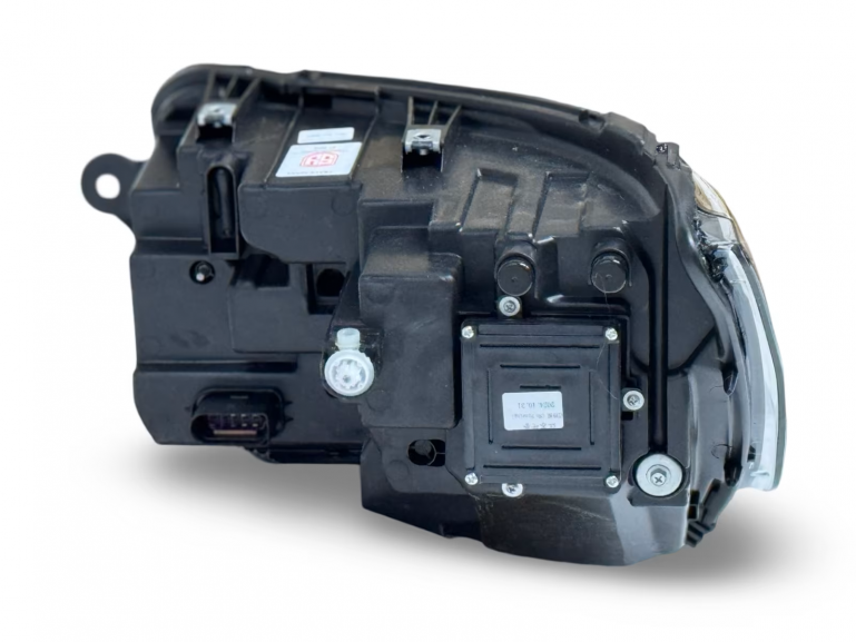 Voll-LED-"Specialized"-Black-Edition-Tagfahrlicht-Scheinwerfer-Set mit Welcome Funktion + Voll-LED-Lightbar-Design-Rückleuchten-Set + dynamischem LED-Blinker passend für VW T6 15-19 (Heckklappe/LED)