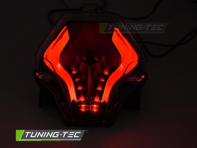 Preview: Voll LED Upgrade Design Rückleuchte passend für YAMAHA YZF-R25 / R3 / MT-07 14-19 schwarz/rauch