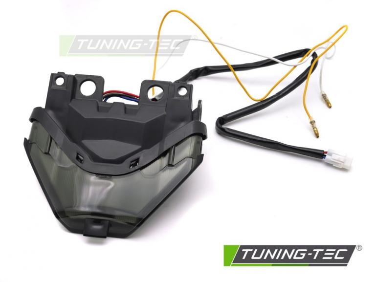 Preview: Voll LED Upgrade Design Rückleuchte passend für YAMAHA YZF-R25 / R3 / MT-07 14-19 schwarz/rauch